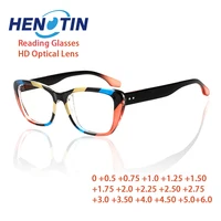 Anti Blue Light Reading Glasses Ultra Light Frame Men Women Fashion Style Prescription Glasses with Spring Hinges 1