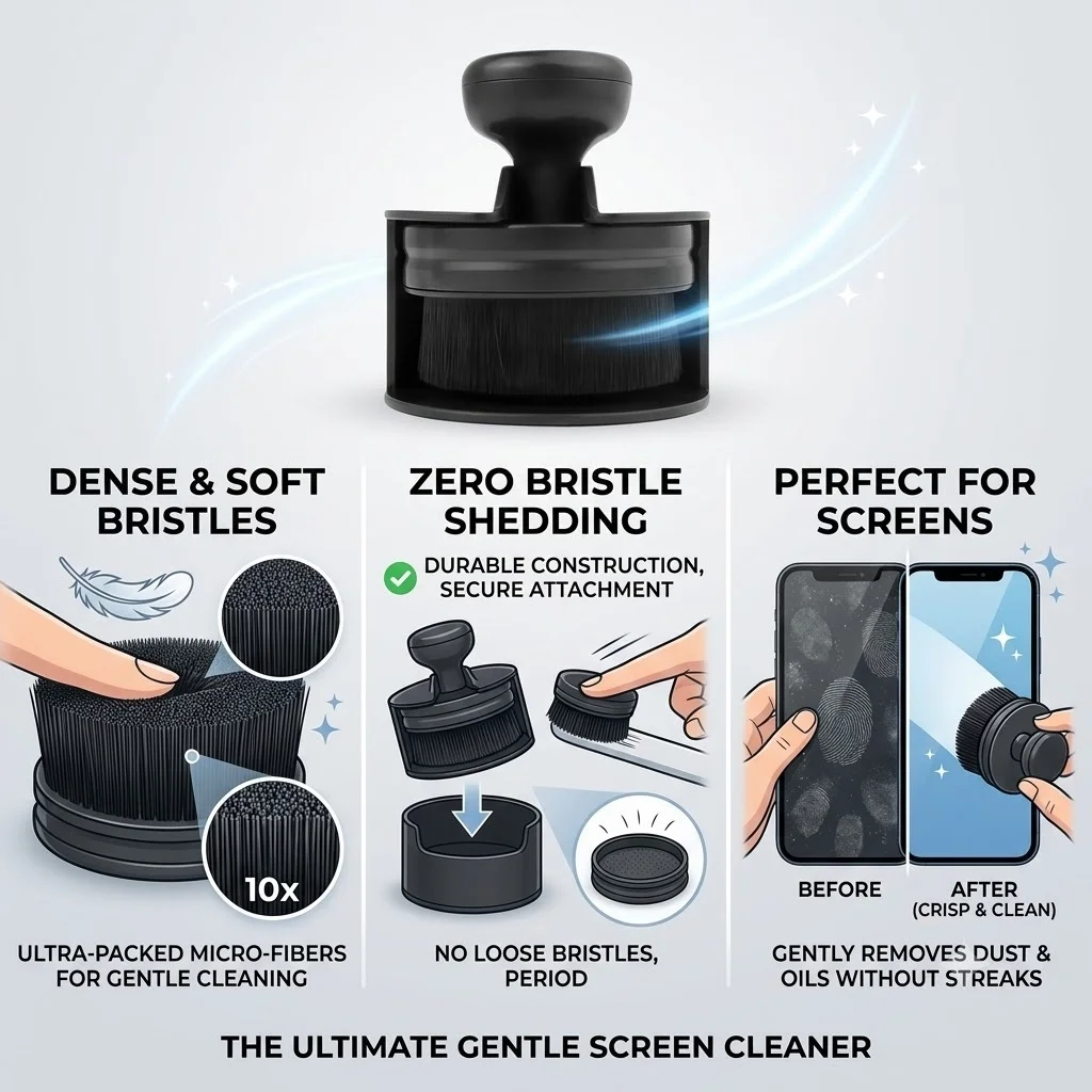 SIKEZHAN Streak-Free Screen Cleaner Kit with Polishing Cloth (2oz)