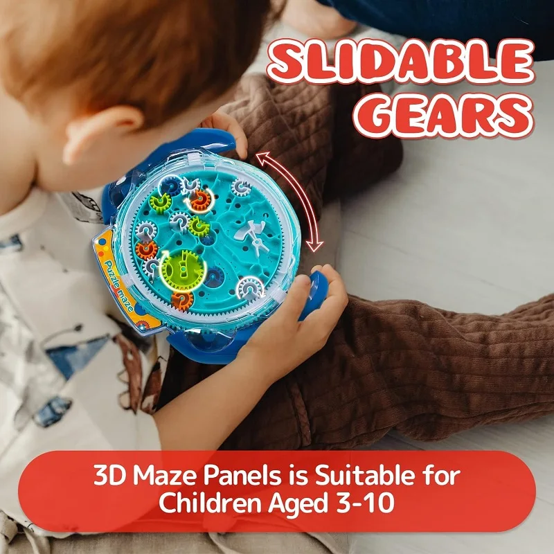 Mind Puzzles for Kids 3-5 Boys 3D Maze Puzzle Gravity Ball Game Children Educational Maze Ball Puzzle Toys for Kids Funny Gifts 2