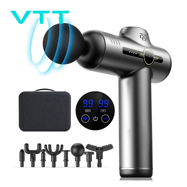 Professional Massage Gun Electric Shock Muscle Relaxation Vibration Fitness Massager For Body Neck Ladies Home Travel Fascia Gun