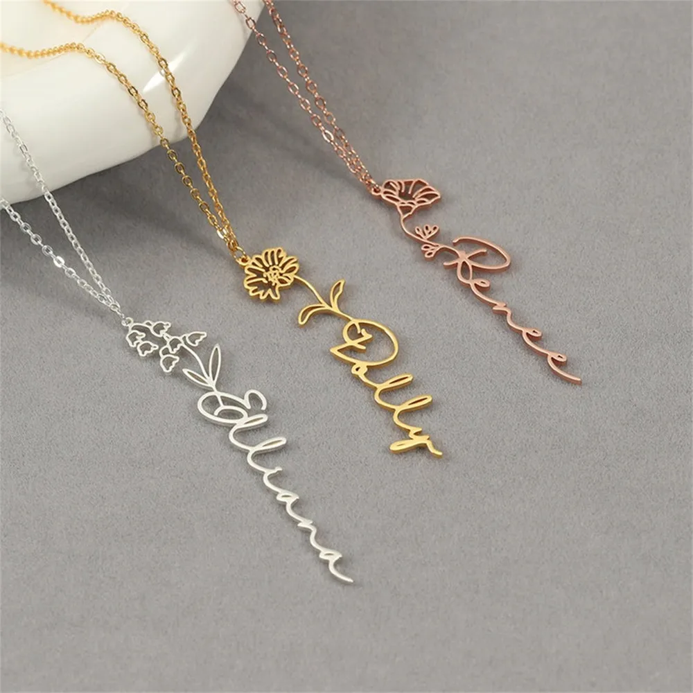 Gold Chain Custom Name Necklace 