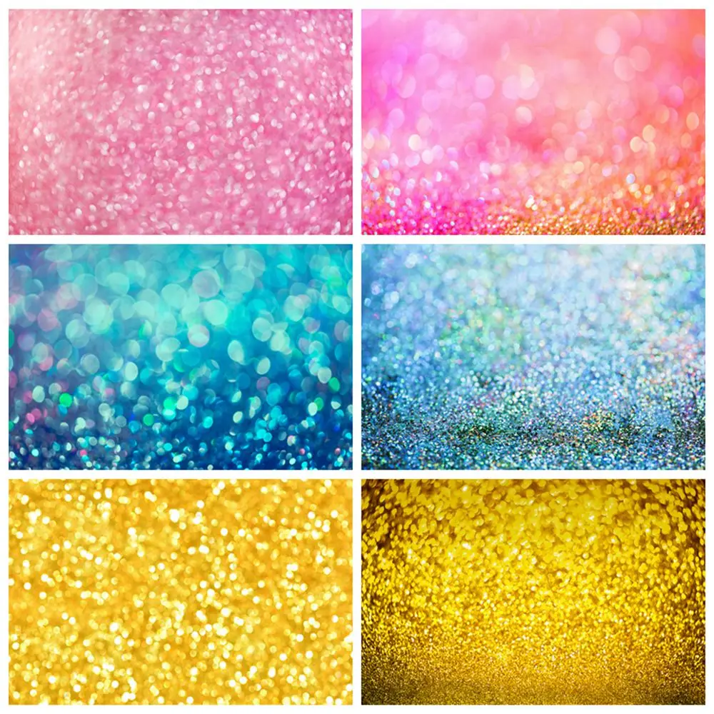 

Photography Backdrops Glitters Light Bokeh Decoration Custom Gradient Color Birthday Party Home Studio Photo Backgrounds Props