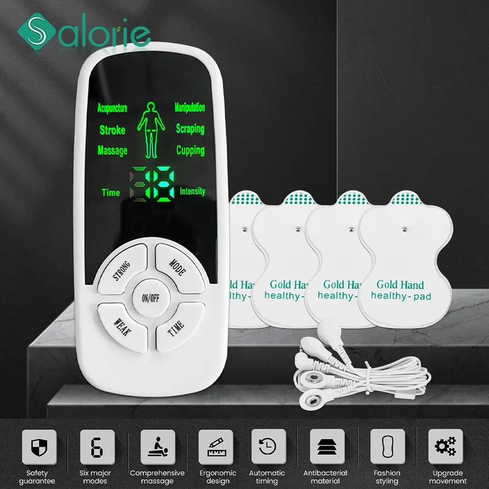 Electric Muscle Stimulator Physiotherapy Machine for pain relief Free  Shipping