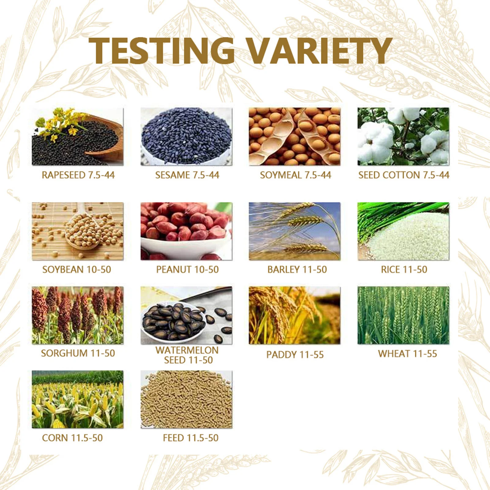 SMART SENSOR AR991 Digital LCD Grain Moisture Meter For Wheat Corn Rice Peanut Soybean Grain Humidity Meter Moisture grain moisture meter