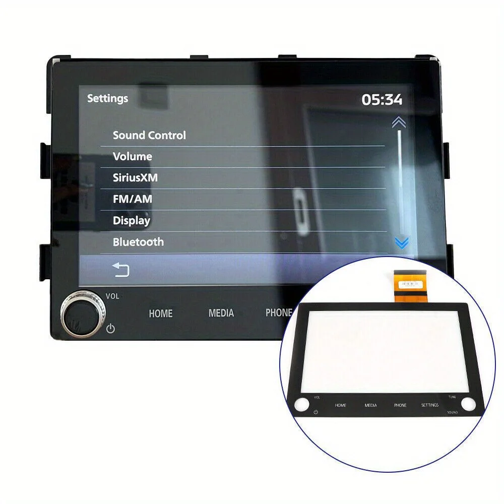 8" Touch-Screen Glass Digitizer Radio 2 Knobs For Mitsubishi Outlander 20-22