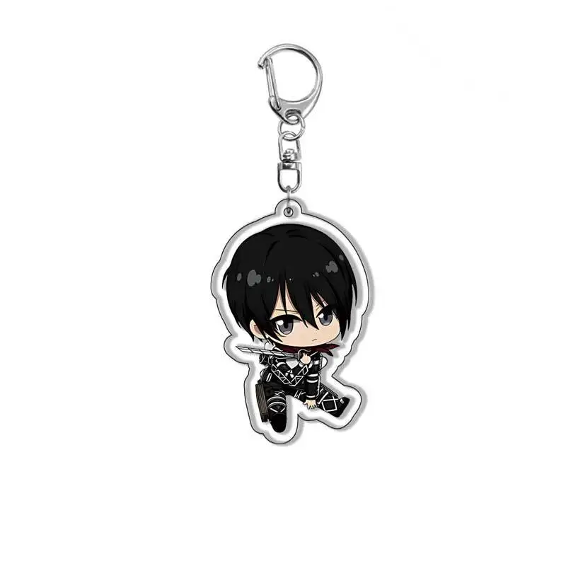 Anime Levi Ackerman Eren Jaeger Keychain Cosplay Keychains pendant key chain Key Ring Men Women Jewelry Gifts