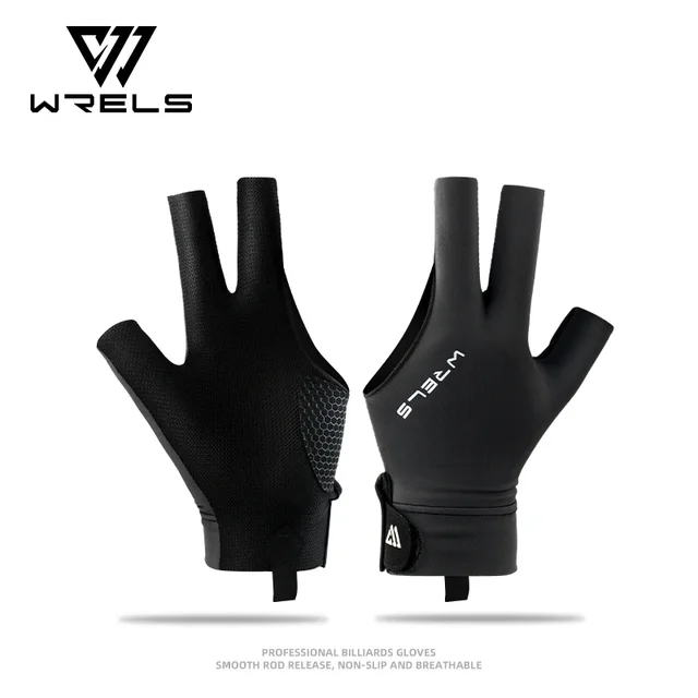 WRELS Pool Gloves Billiards Non-Slip Breathable Pool Gloves Soft Lightweight Pool Table Accessories For Women Men Teens Train 1
