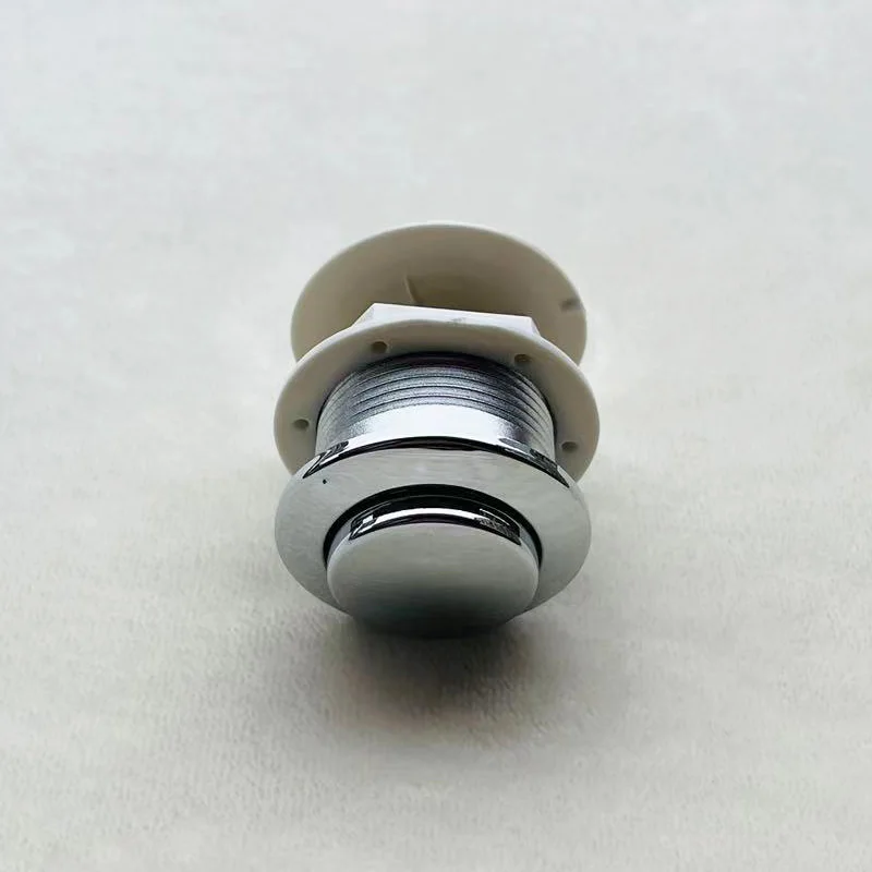 Toilet Tank Button B4018 Drain Valve Single Button Round Toilet Accessories