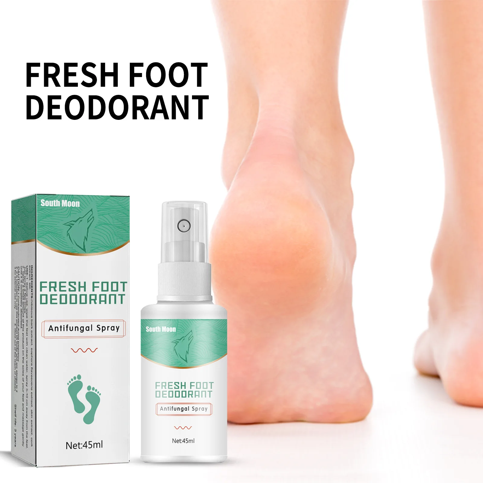 45ml Foot Odor Spray Antibacterials Deodorant Bacteriostatics Plant Herb Feet Care Liquid Spray Foot Swaet Odor Remover
