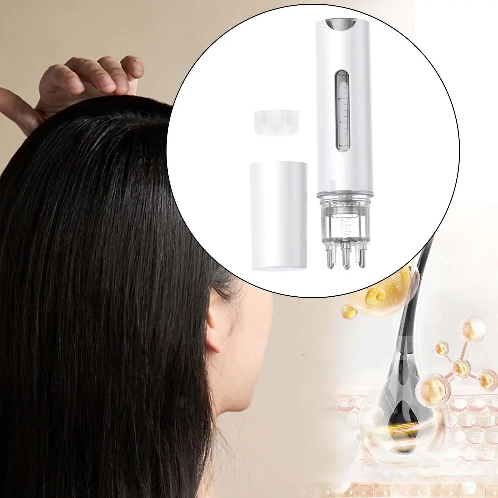 Scalp Applicator Comb Liquid Guiding Comb Simple Portable Hair Comb Head Fluid Brush for Travel Bathroom Home Daily Use Women