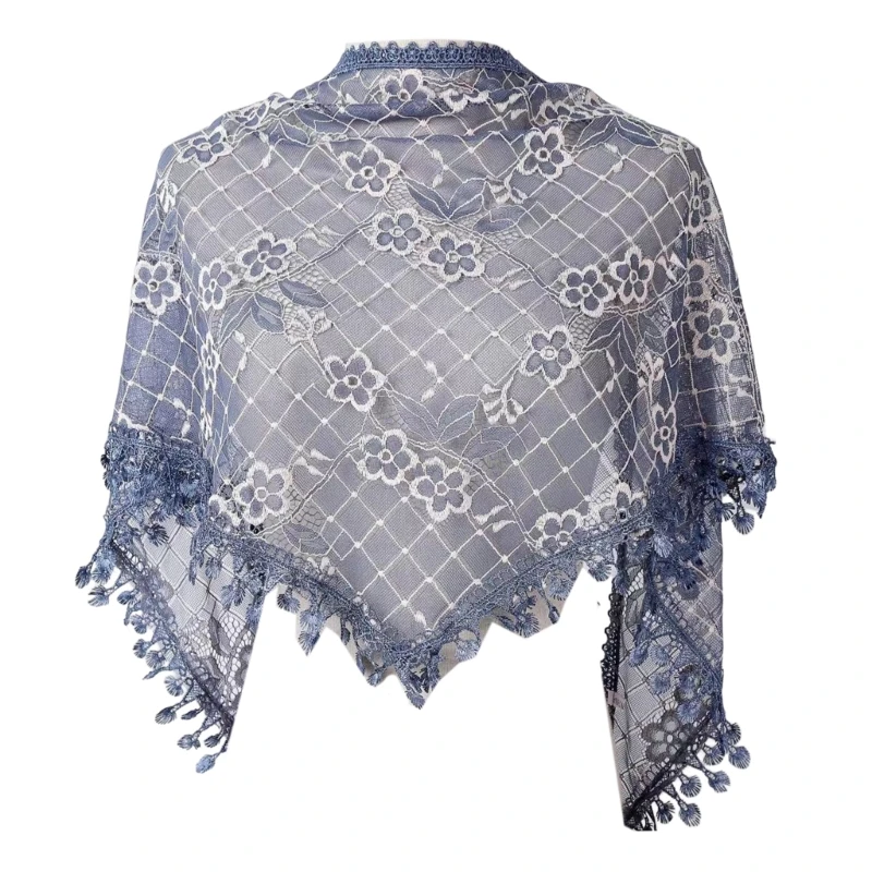 Mantilla Veil Catholic Church Veil Lace Scarf Lace Church Veil Latin spanish style triangular veil lace chapel shawl embroidery women head covering catholic veil