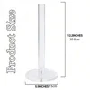 Transparent Paper Towel Holder Countertop Acrylic Tissue Stand Holder Storage Rack for Bathroom Kitchen Space Saving 2