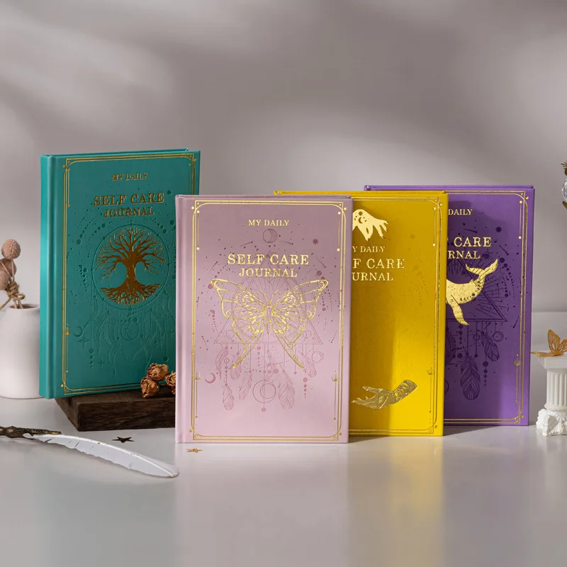 Elegant Gratitude Diary: Gilded Undated Planner for Mindfulness & Self-Reflection