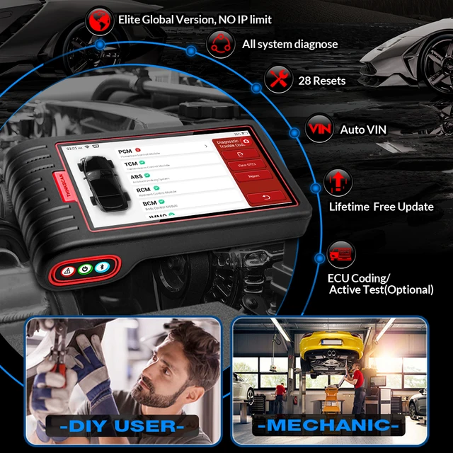 Thinkcar מקסימום מלא מערכת רכב אבחון כלי Bluetooth compatibl Obd2 קוד קורא אוטומטי אבחון סורק עדכון חינם Pk Crp909x-2