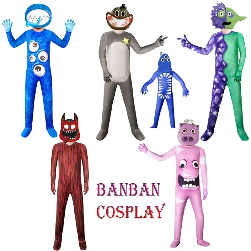 

Garten Of Banban Costume Green Jumbo Josh Monster Cosplay Horror Game Figure Clothing For Halloween Kids Birthday Gifts