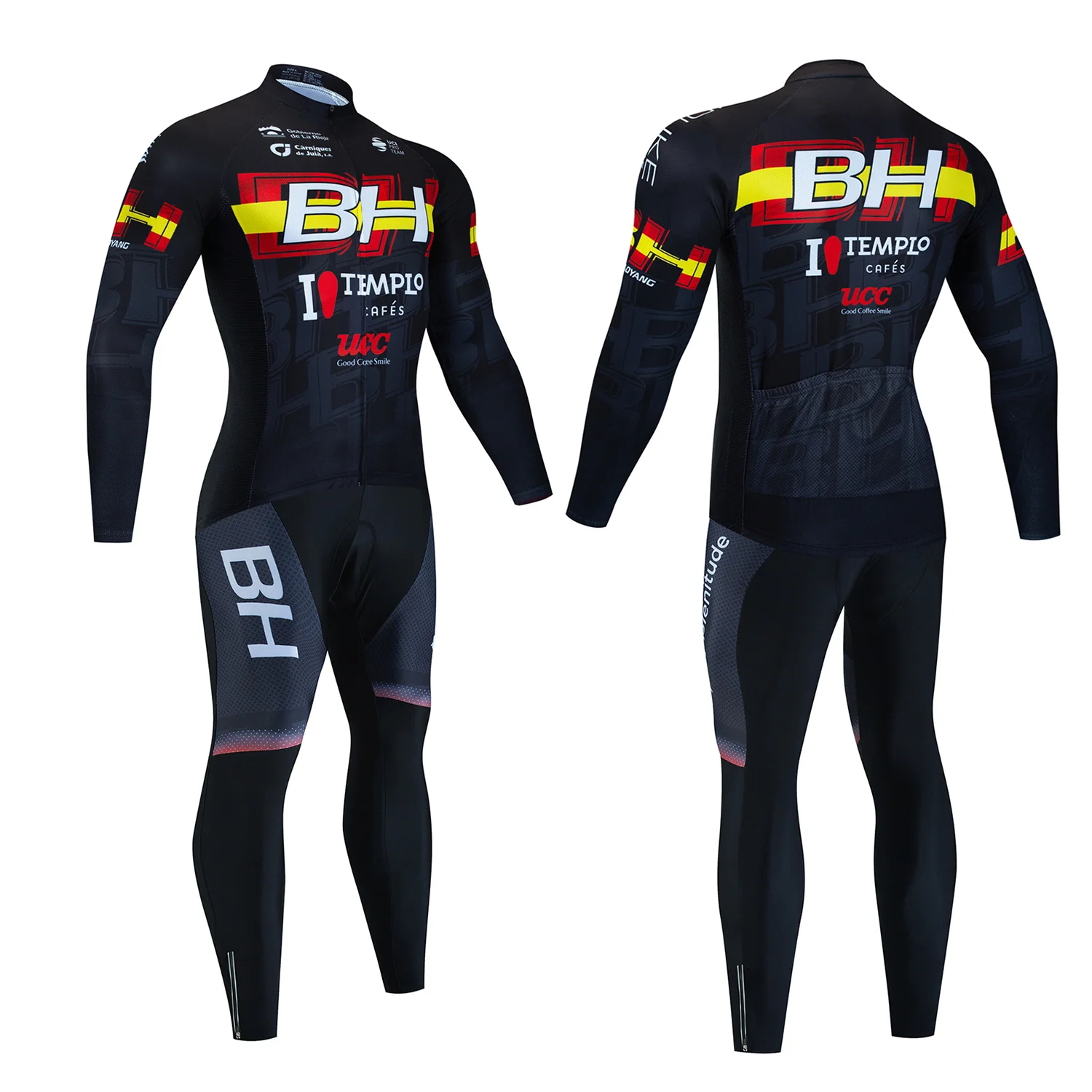 Description Picture 6 of item2024 BH Cycling Jerseys Set Autumn Riding Long Sleeves Men's Cycling Bib Set Bicycle Clothing Spring MBT Breathable Bike Clothes