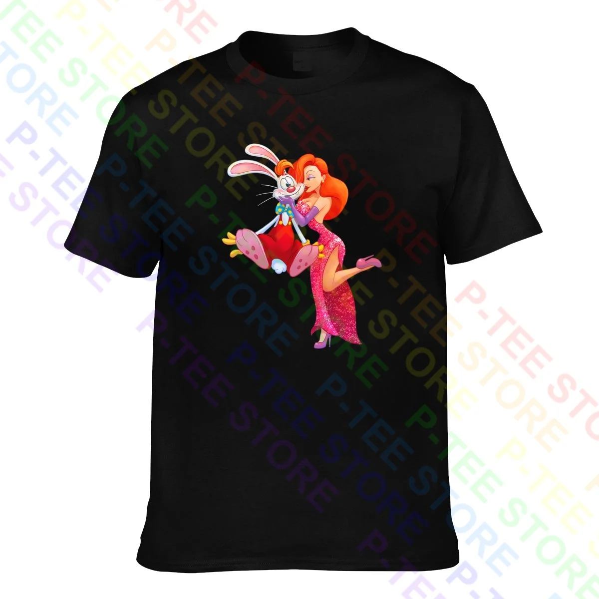 Jessica Rabbit And Roger Rabbit Who Incorniciato Roger Rabbit T-Shirt Tee Shirt Top Hipster