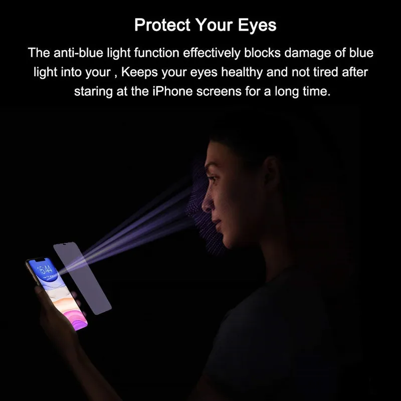 Premium Anti-Blue Light Tempered Glass Screen Protector Film