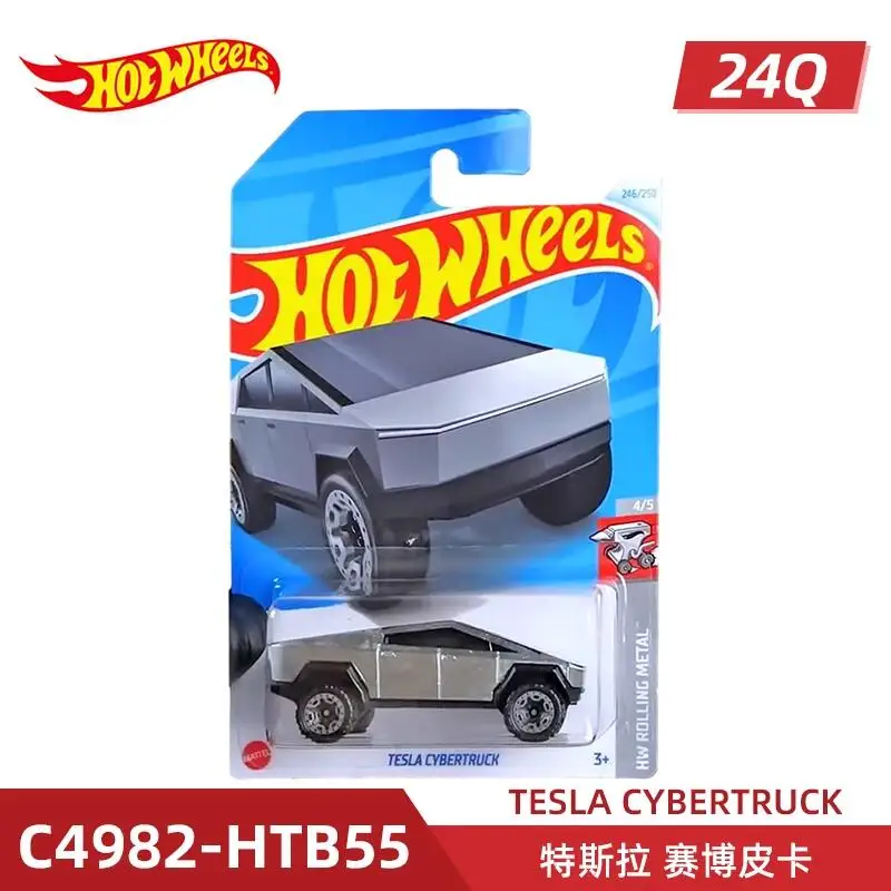 2023 Hot Wheels 1:64 Tesla Cybertruck Model 3 Model S Y Roadster Collection of die-cast alloy car model ornaments 3