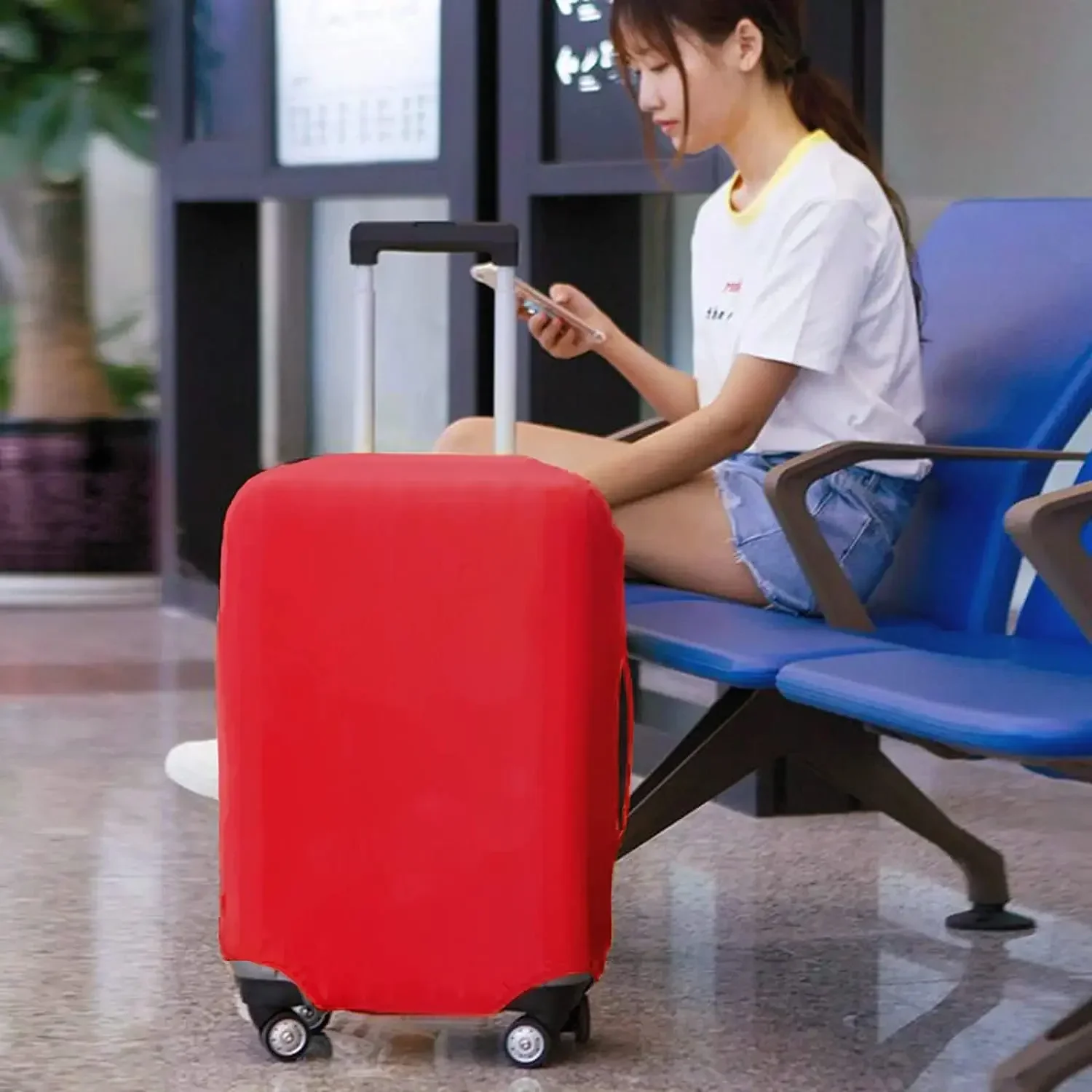 Suitcase Covers Portable Trolley Box Cover Zipper Suit for 18-32 Inch Bag Thicker Elastic Dust Cover Travel Accessories 4