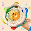 Montessori Musical Instruments Hand Drum Shaking Rattles Infant Kids Interactive Music Educational Toys Baby Toys 6 12 Months 1