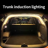 Car high brightness trunk lighting ambient light interior decoration LED wiring free automatic sensing tailgate light strip 3