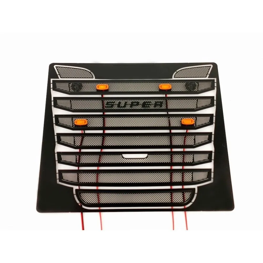 Intake Hood and Controller with 4 LEDs for 1/14 Tamiya Truck Tractor Scania Netherlands R730 RC Cars Upgrade DIY Parts Toys 2