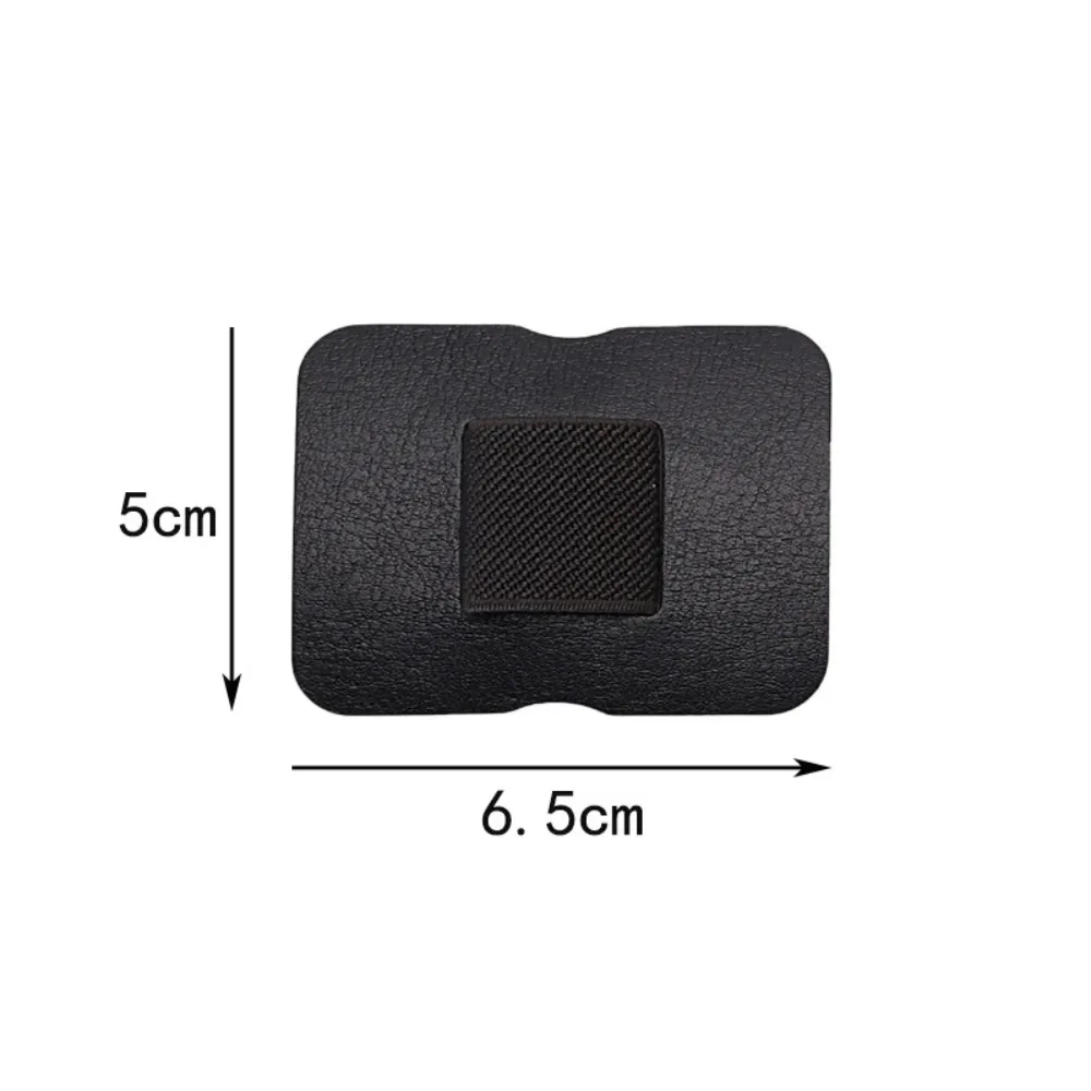 Colorful Self-adhesive Leather Pen Clip Pencil Elastic Loop Cover Ring For Notebook Clipboards Portable Pen Holder School Supply Pen Holder Pen Clip