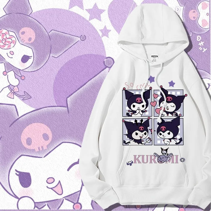 

Kullomi Hoodie Women's Autumn Cartoon Printed Coat Everything Two Yuan Cool Lomi Co-branded Clothes Loose