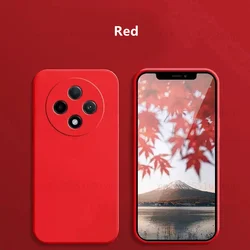 Premium Liquid Silicone Phone Case - Soft TPU Camera Protector & Bumper in One for Redmi 14C (Red)
