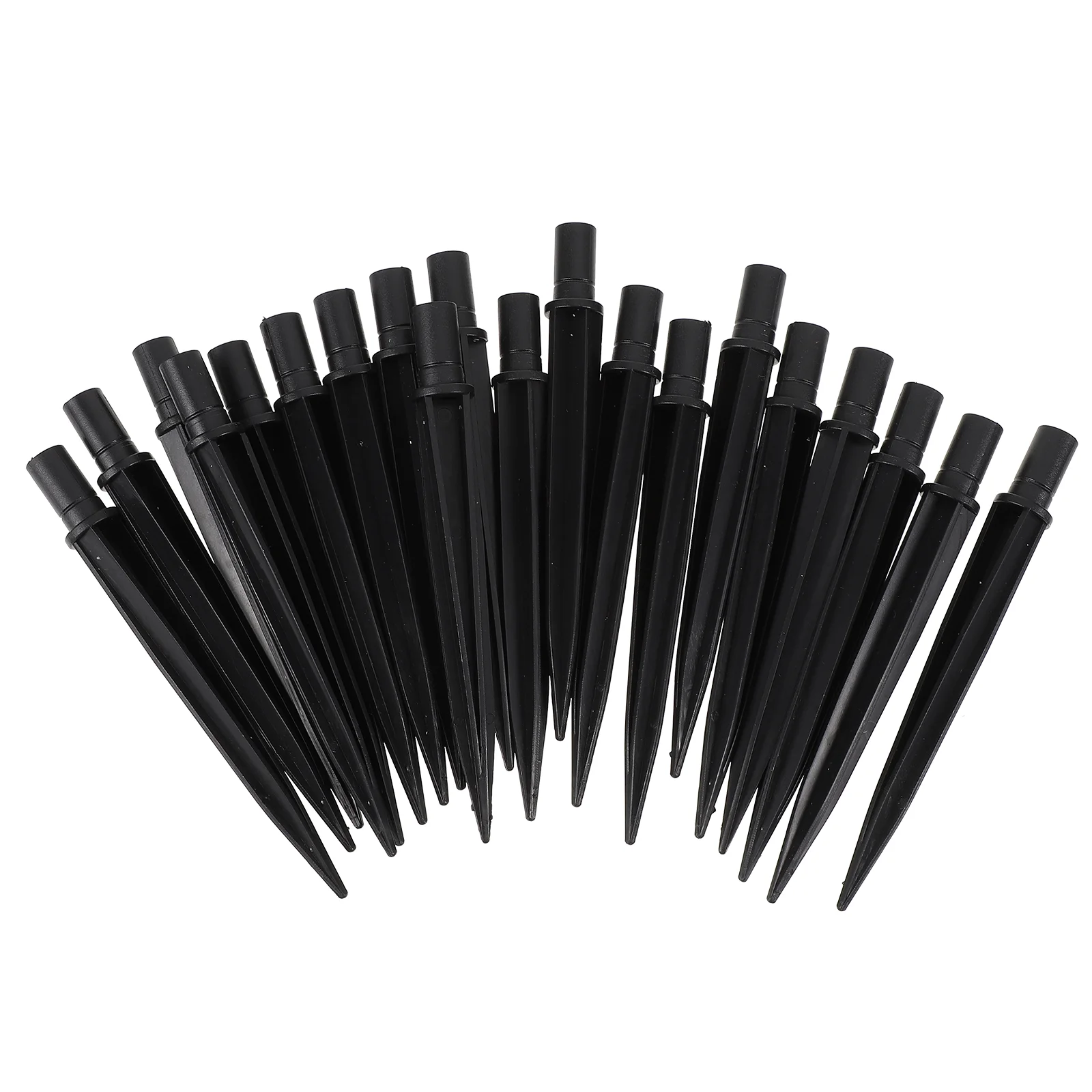 

20 Pcs Exterior Solar Powered Lights Plastic Plug Lawn Lamp Ground Spike Spikes for Party Nails Flame