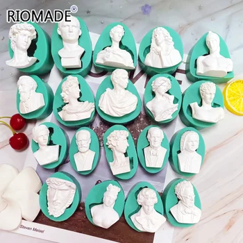 David Goddess Scholar Statue Silicone Candle Mold 1