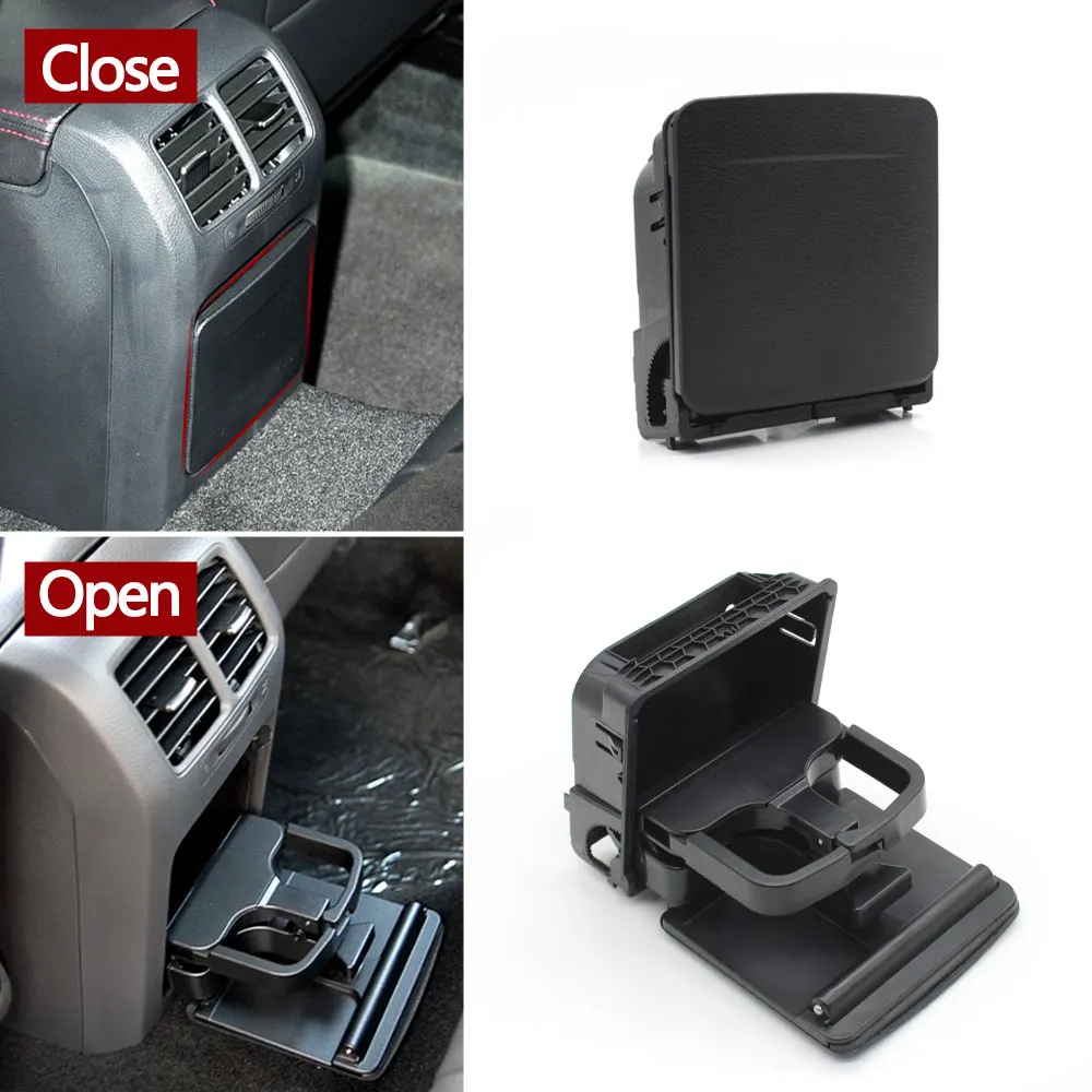 폭스바겐 VW 골프 5 사기타르 제타 2006-2012 1K0862532용 차량 내부 시트 중앙 콘솔 팔걸이 뒷좌석 물컵 홀더