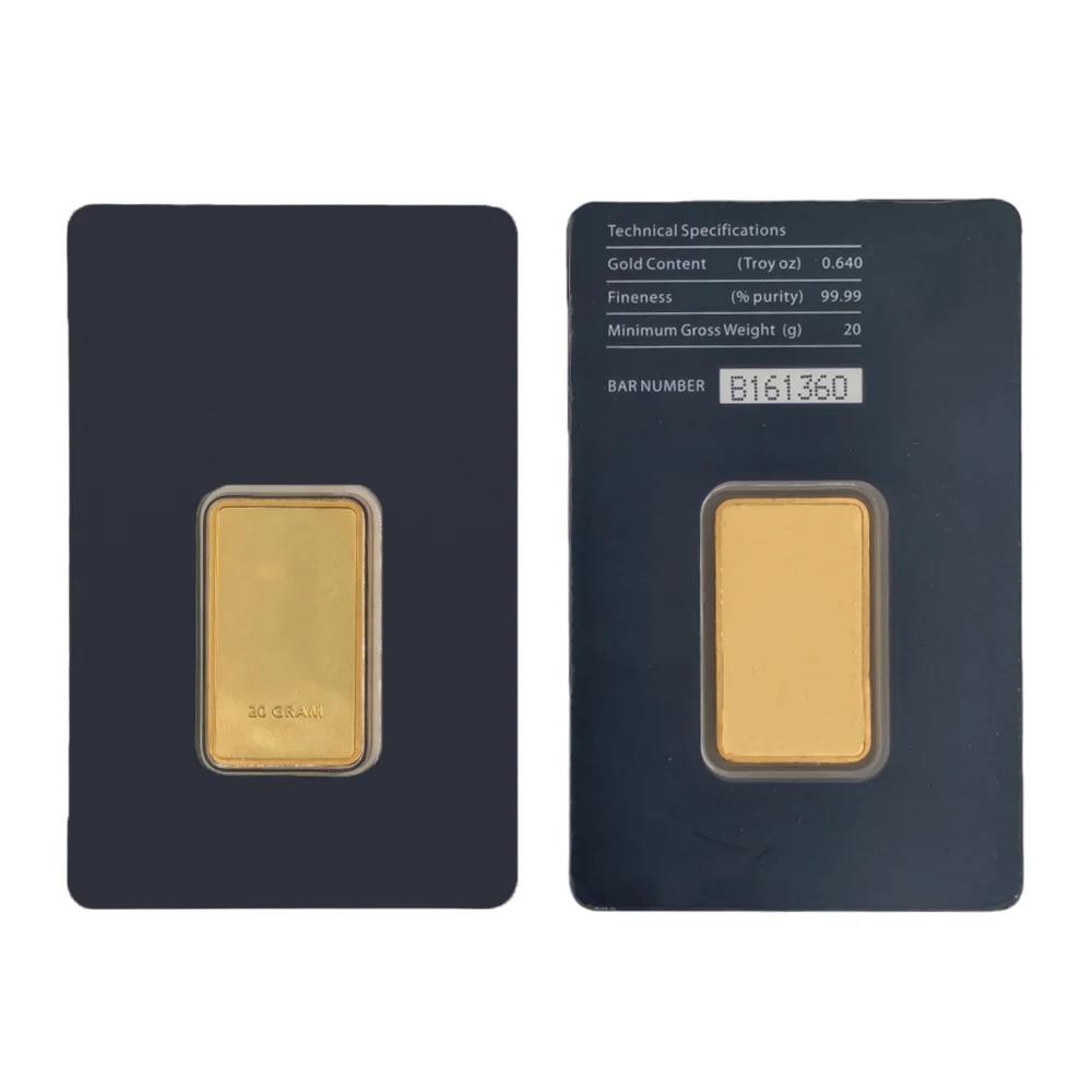 Premium 1oz/50g Switzerland Argor Gold Bar - Sealed 24K Gold Plated Ingot with Unique Serial Number