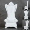 1:12 Dollhouse Sofa Model, Miniature Living Room Furniture Pretend Play Mini Sofa Chair with Armchair for Railway Station 5