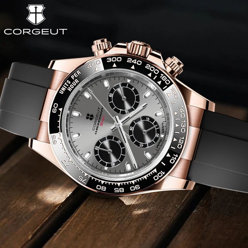 2023 New VK63 Sports High Luxury Fashion Men's Watch Silica Gel