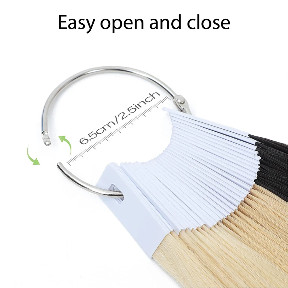 30 Pcs/Lot Hair Extensions Color Rings 8 Color 100% Human Hair Salon Dyeing Practice hair test Beauty hairdressing