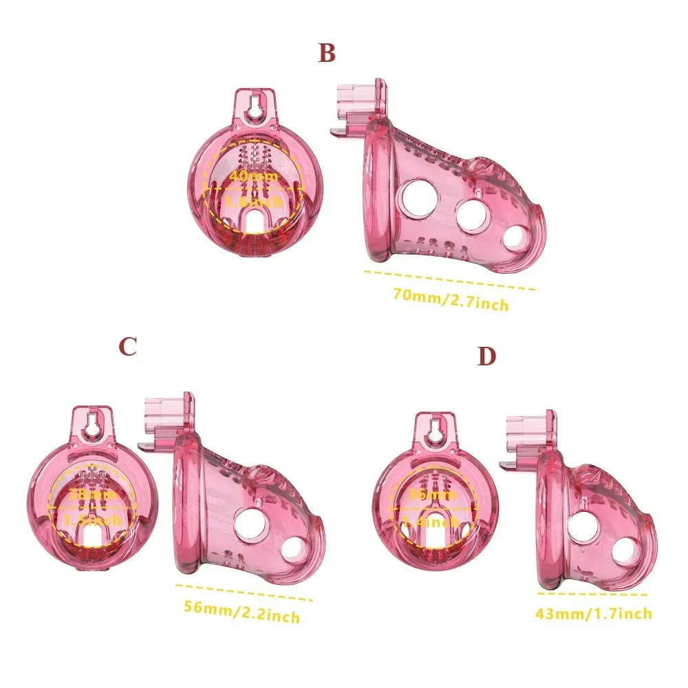 Soft Chastity Cage Penis Swallow Abstinence Sex Toys Bondage Cock Cage 6 Size Rings Catheter Sissy Gay Male SM CB Lock
