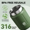 Fjbottle Food Thermos Vacuum Lunch Box 316 Stainless Steel  Lunch Container 750ML Free Spoon 3