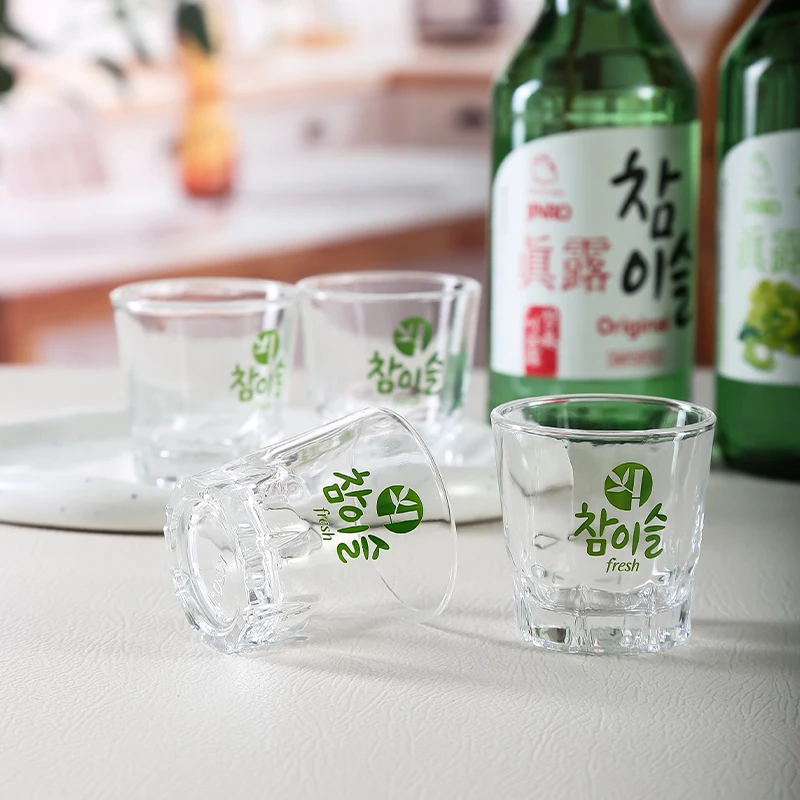Корейские наборы очков Soju-Сделайте ваши ощущения после пробоя прозрачным стаканом 2,0 унции, идеально подходит для виски, текилы и ликера (art.: 3920c43cd6deb) - 3920c43cd6deb