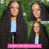 13x6 Hd Lace Frontal Wig Deep Wave 250 Density Curly Human Hair 100% Preplucked Water Wave Front Wigs For Black Women Brazilian 4