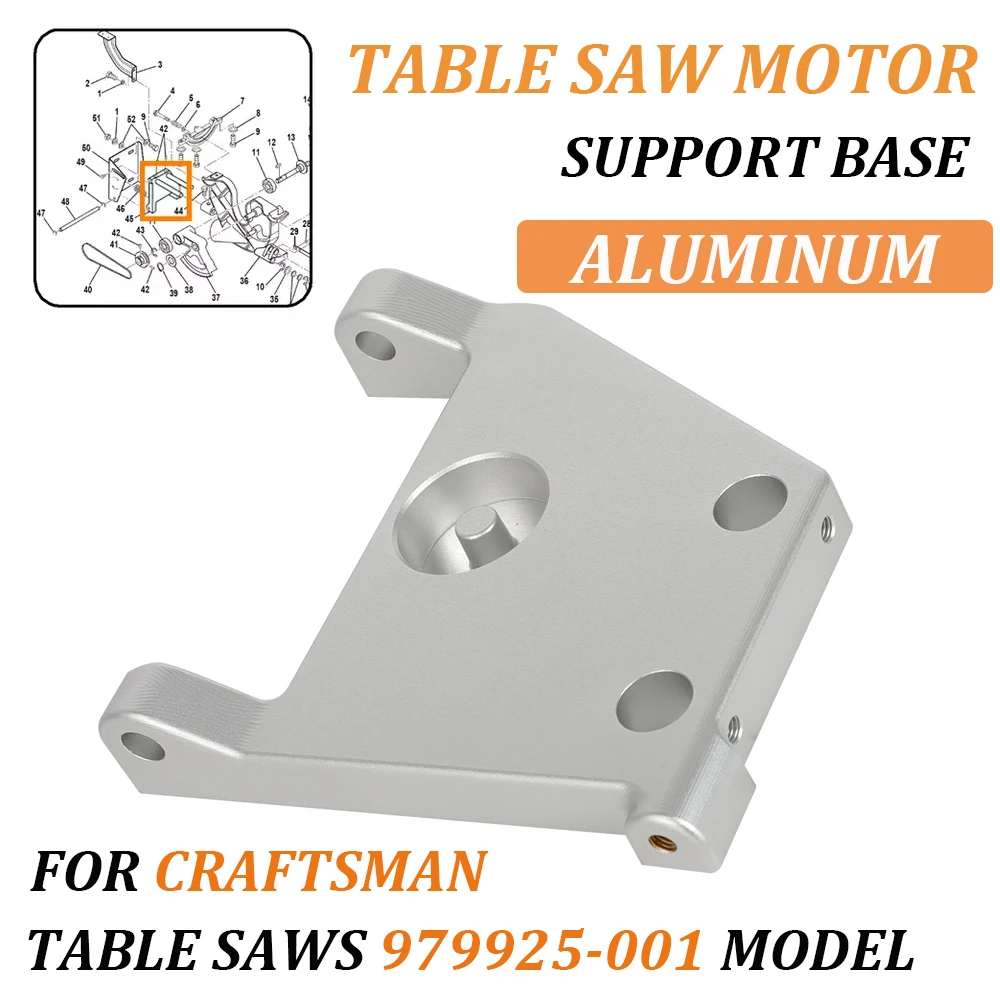 For Craftsman Table Saw Motor Support Base Mounting Plate #979925-001 Aluminum
