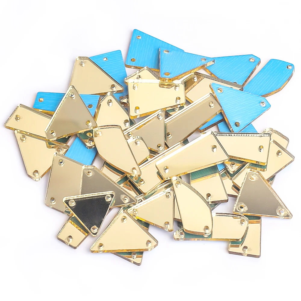 Gemischte Formen Farben Acryl Spiegel Nähen Auf Strass Unregelmäßige Steine Kristalle Strass Für DIY Hochzeit Dekorationen F0209 – Detail 8
