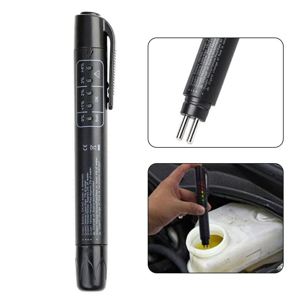 

Brand New Brake Fluid Tester Tester Pen Replacement Test Tosting Tool Vehicle 5 LED Accessories Liquid Moisture