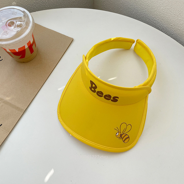 Summer Adjustable Cotton UV Protection Sun Hats with Empty Top Holiday Beach Visor Caps Wider Brim Face Protect Outdoor