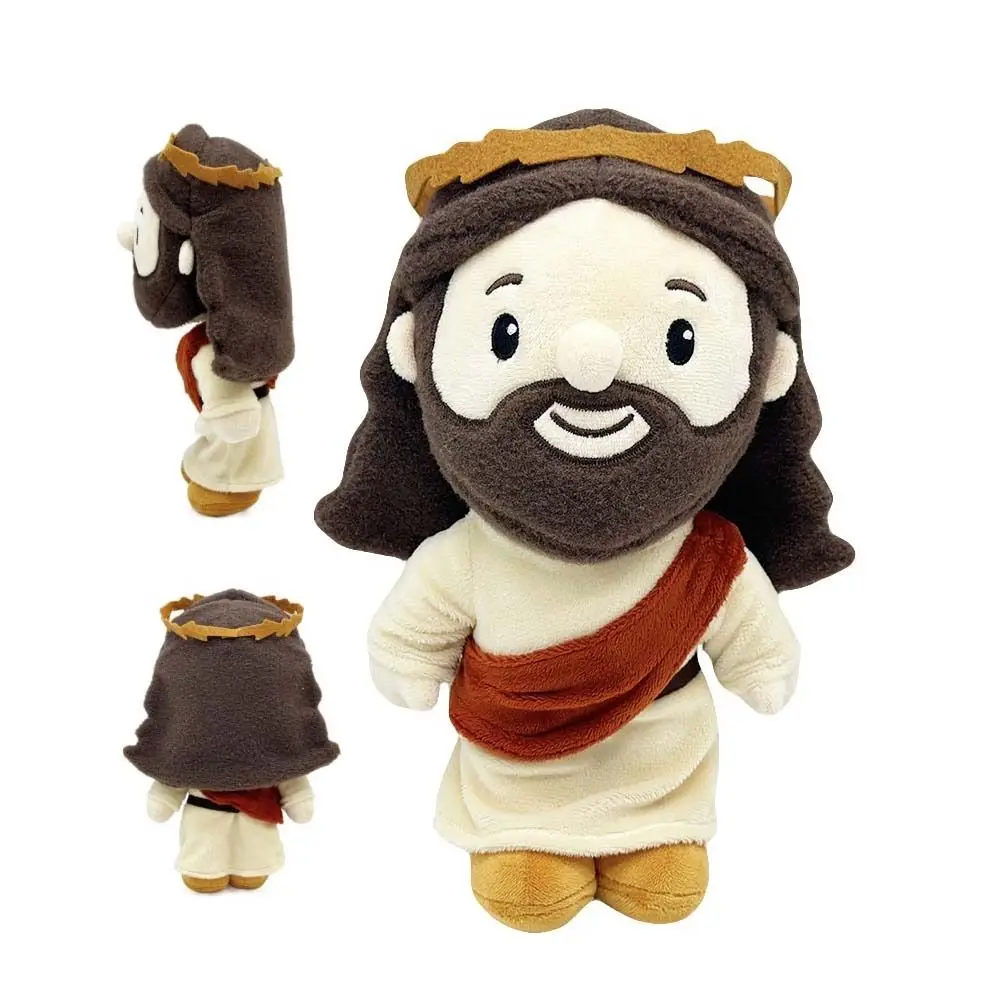Sofa Cushion Home Decoration Jesus Cotton Doll Plush Pillow Cartoon Stuffed Jesus 28cm Kawaii Jesus Plush Toy Kids Toy