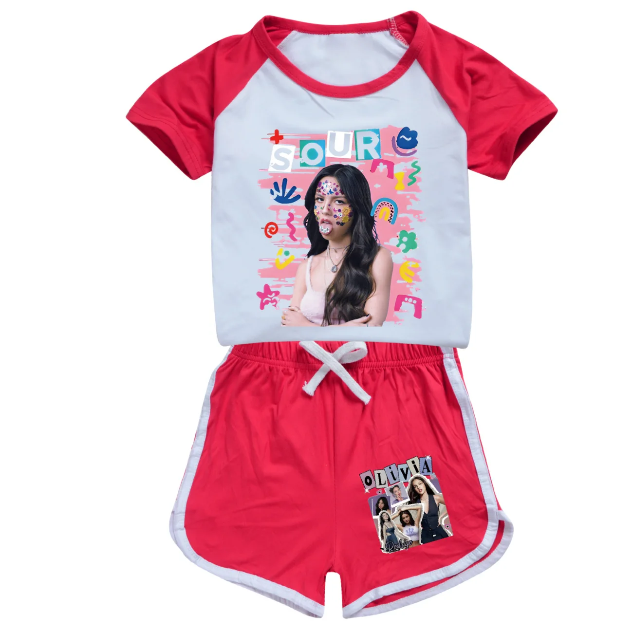 O-Olivia Cool R-Rodrigo Girl Pajamas Kids Clothing Boys T Shirt Shorts Set Boys Clothes 2-16Years Child Teenage Kids Sport Shirt 2