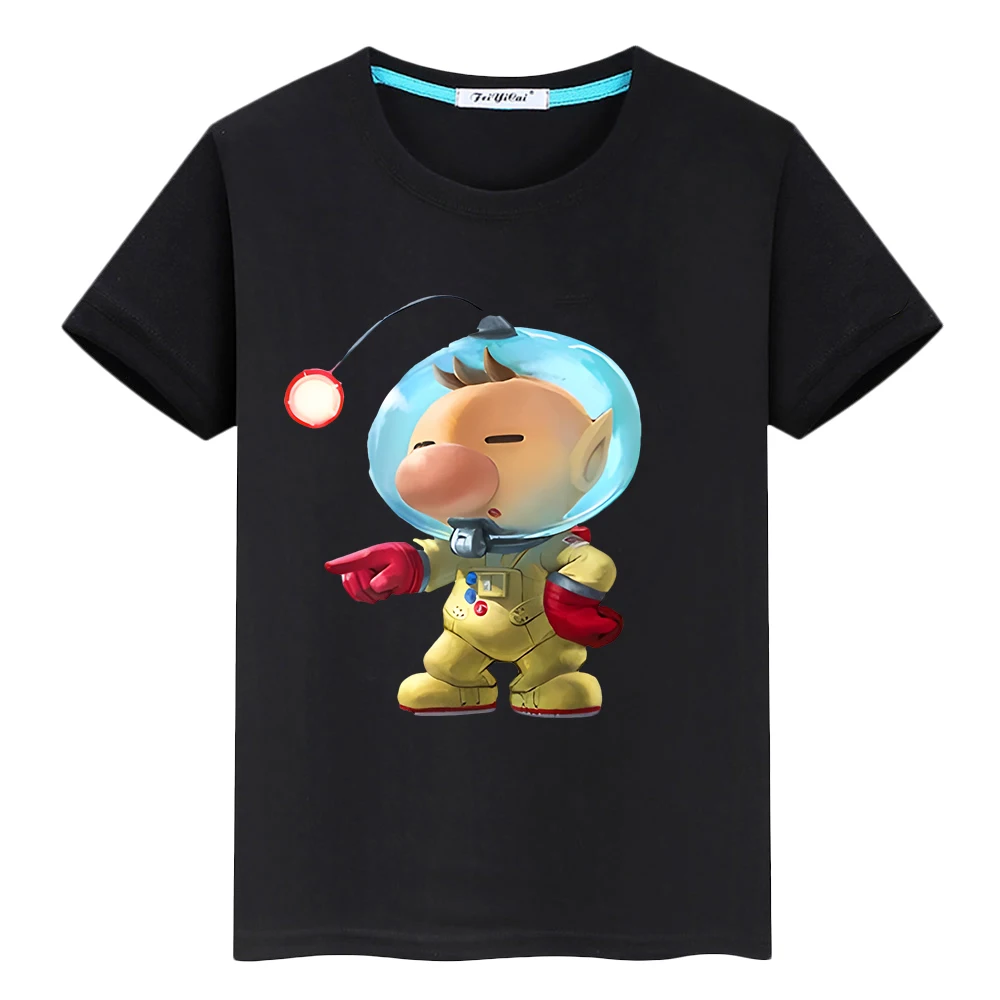 

Pikmin Print 100%Cotton T-shirt boys anime Tees boys girls clothes pride tshirt cartoons Short Tops y2k one piece kids Day gif