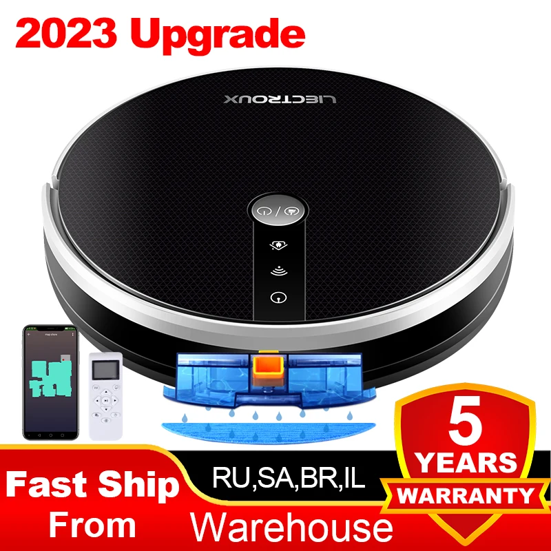 Liectroux C30b Robot Vacuum Cleaner, Map Navigation With Memory,wifi
