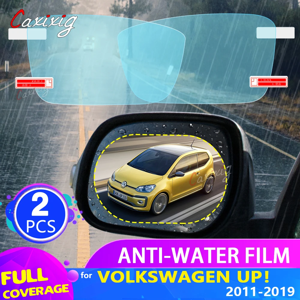 Pellicola Per Specchietto Retrovisore Auto Per Volkswagen Vw Up! Up E-Up! 2011 ~ 2019 2012 2013 2014 2015 Accessori Adesivi Antiappannamento Antipiogg